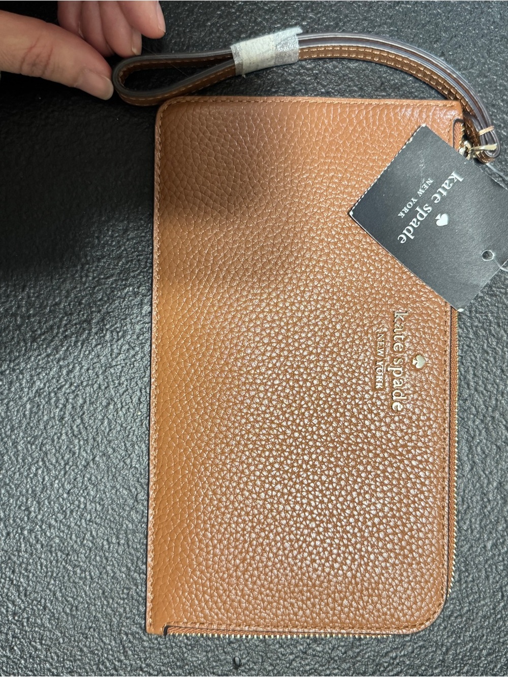 kate spade Tan Pebbled Leather Wristlet - Picture 2 of 5